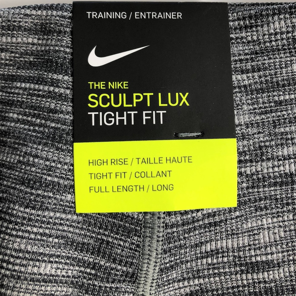 Nike Heather Grey Sculpt Lux Leggings - Picture 5 of 6